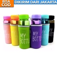 ( BISA COD ) My Bottle Warna Botol Air Minum Infused Water 500ml + Pouch Busa