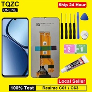 TQZC Original LCD For Realme C61 / C63 LCD Display Touch Screen Digitizer Assembly Replacement