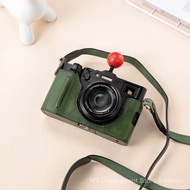 Fuji X100vi Camera Bag Leather Case X100V X100S X100T Camera Protective Sleeve Bottom Case Hole ZDRY