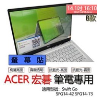 ACER 宏碁 Swift Go SFG14-42 SFG14-73 螢幕貼 螢幕保護貼 螢幕保護膜 螢幕膜 保護貼 保