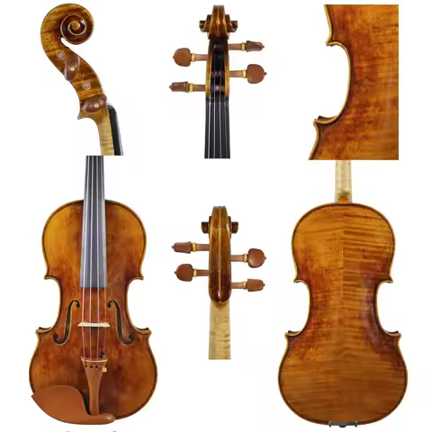 'La Messie' Stradivari Violin Copy,Powerful Clear Tone! Handmade Violin,Professional Violin 4/4
