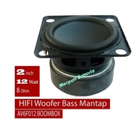 Speaker BASS 12W 2 Inch FullRange 12 Watt Woofer AV6F012 Part JBL 53mm