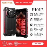 OUKITEL FOSSiBOT F101P Rugged Smartphone（5.45inch 7GB RAM 64GB ROM 10600mAh Cell Phone Waterproof Android Phone 24MP Camera Mobile Phones）