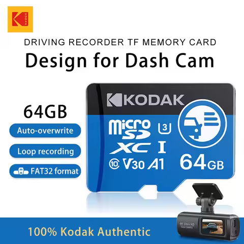 Kodak High Endurance Micro SD Card for Dash Cam FAT32 Memory Card 128/256GB 100MB/s Smooth 4K & Loop