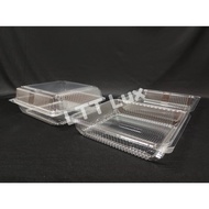 8" Kuih Container L200 / Disposable Plastic Clear Bakery Container / Bekas Kuih (50pcs±)
