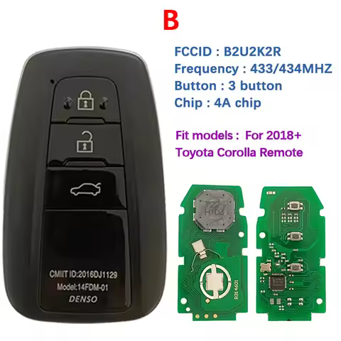 CN007269 Aftermarket 2/3/4 Button Smart Key Remote B2U2K2R HITAG AES NCF29A1M 433MHz 8990H-02050 For