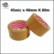 (5ROLL) -Clear / Brown Opp Tape Selefon Tape Cellulose Tape Packaging Tape Packaging Brown Tape Frag
