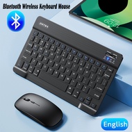 Small Keyboard Gaming Mouse Set Mini Bluetooth Wireless for iPad Air Pro IOS Android Windows Tablet