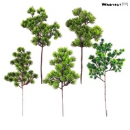 WINDYCAT Artificial Plant Unique Lively Plastic Fake Pine Cypress Plant for Garden