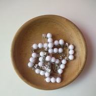 Hijab Brooch Chin Pin Pearl Dozen (12 pcs)