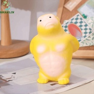 SHANLIN Squeeze Vent Gorilla, Yellow Orangutan Squeezing Monkey Toys, Creative Funny Creative Soft R