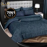 【CADAR COMFORTER 7 IN 1 SET】 (100% cotton) DESIGN CORAK READY STOCK