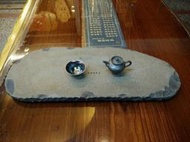 (台南寶麗古典傢俱藝品館)( 石 在 藝 術 )台灣埔里礦石手工打造日式茶盤)~(茶道藝術之美)~可以透過養~沖~刷~泡