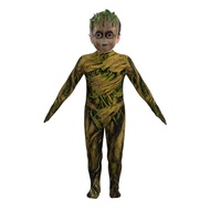 Tree Person Groot Groot Galaxy Guard Cos Costume Halloween Costume Children Male Stage Play Jumpsuit