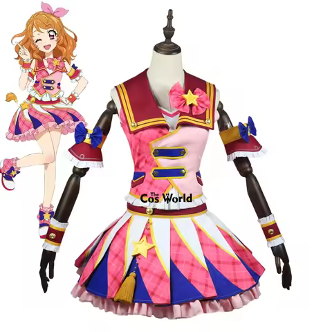 Aikatsu Ozora Akari Dress Uniform Outfits Anime Customize Cosplay Costumes