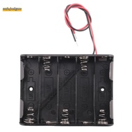 5 x 1.5V AA Battery Slot Holder Case Box Wire Black