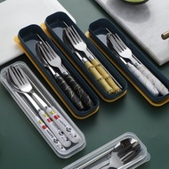 Cutlery Set Three-Piece Set Cutlery Set Stainless Steel Cutlery Set Children Stainless Steel Chopsti