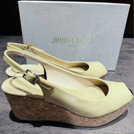 Jimmy Choo漆皮楔型鞋