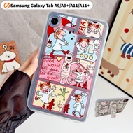 For Samsung Galaxy Tab A9 A11 8.7" 2023 A9 Plus A9+ A11+ 11.0" SM-X210 X110 X115 X230 Tablet colored