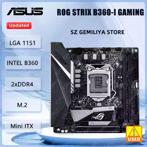 ASUS ROG STRIX B360-I GAMING Mini ITX Motherboard Intel B360 DDR4 32GB LGA 1151 2XM.2 support Core i