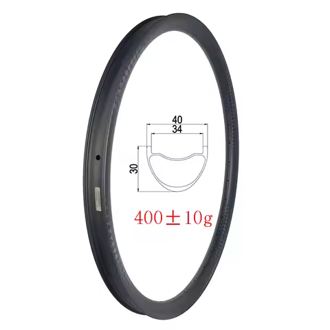 400g 29er MTB XC trail AM 40mm wide 30mm deep carbon rim hookless tapeless U-shape 24H 28H 32H UD 3K