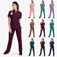 NiaaHinn [Shirt + Pants] New Scrub Suit Unisex Men'S And Women'S Quick-Drying T-Shirt Surgical Cloth