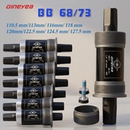 Gineaya Bottom Bracket BB Square Taper Seal Bearing 110.5 113 118 mm MTB Road Bike