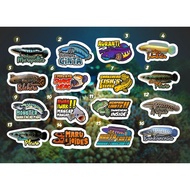 Sticker Sticker For Aquarium Channa Snakehead (Complete) Vol. 2