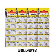 VINNIC L621F LR60 AG1 ORIGINAL BATTERY - PRICE PER SHEET VINNIC LR 60 621