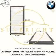 BMW E34 / E32 ( 525i 530i 540i 740i 740iL M5 ) CABIN AIR FILTER ( PC ) 64311390836