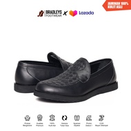 Bradleys Botega Black - Sepatu Formal Kulit Pria | Sepatu Formal Pantofel Slip On Pria Kulit Asli