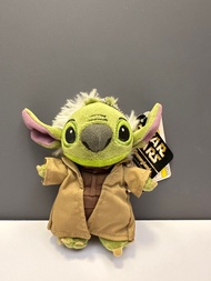 超稀有 中古 正版東京迪士尼 絕版史迪仔 stich 史迪奇 小尤達 公仔掛件 星戰尤達史迪奇626 尤達大師變裝  Star Wars 星球大戰 中古店購入 全新帶牌 牌版寫字 靚價出✨