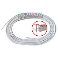 (1 Meter) 5mm Automotive Car Body Kit Bodykit Skirt Rubber Lining Seal & General Use Sealant White