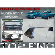 PERODUA BEZZA MUGEN STYLE SPOILER TOP SPOILER (MG) SPOILER MATERIAL  FIBERGLASS SKIRT LIP BODYKTI