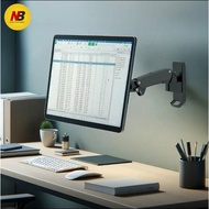 NB Monitor Stand LCD Computer TV Hanger Wall-Mounted Rotating Retractable Universal 17-27 Inch F120