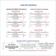 Trodat 4913 self-inking stamp (22x58mm)