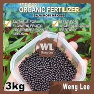 ORGANIC FERTILIZER NPK 888 3 kg BAJA OGANIK BAJA KOPI GARDENING FERTILIZER POKOK BUNGA