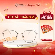 HMK Eyewear Metal Glasses Polygonal Shape Fashionable Slim Light Luxury - KL66025