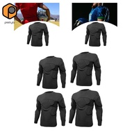 prettyia Goalkeeper Top Football Gear Rib Protection Multifunctional Men's Soccer Jersey Goalkeeper 