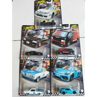 Hot Wheels Premium Boulevard 2024 LBWK Nissan Silvia S15 MBK Van Advan Porsche Cayman Nissan Skyline