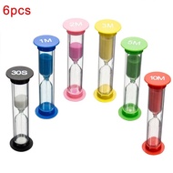 6PCS Sand Hourglass Teeth 2 Minutes Stitch Hourglass Child Tooth Brushing Hourglass Children's Sand 