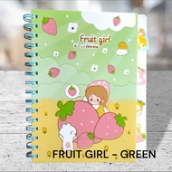 BINDER FRUIT MOTIFNotes BOOK HARDCOVER NOTEBOOK MEMO NOTEBOOK JOURNALING CUTE BINDER