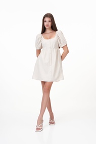 LAYNE LINEN DRESS ROMPERIN OAT