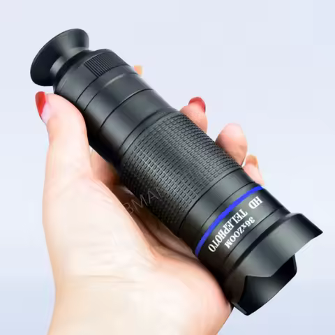 Telephoto Zoom Macro Fisheye 4-in-1 Wide-angle Lens Kit Phone Camera Lens 36X Phone Telephoto IPhone