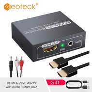 Neoteck 4KตัวแยกออดิโอHDMI HDMI To HDMI 3.5มม.เครื่องเสียงสเตอริโอAUXและL/RเสียงRCA HDMIตัวแปลงเสียงอะแดปเตอร์Splitterสนับสนุน4K 1080P 3Dใช้งานร่วมกับเครื่องเล่นBlu-Ray DVD XboxOne SKYกล่องHD PS3 PS4