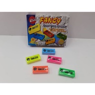 DFE-50F Elite Fancy Colors Eraser 5's