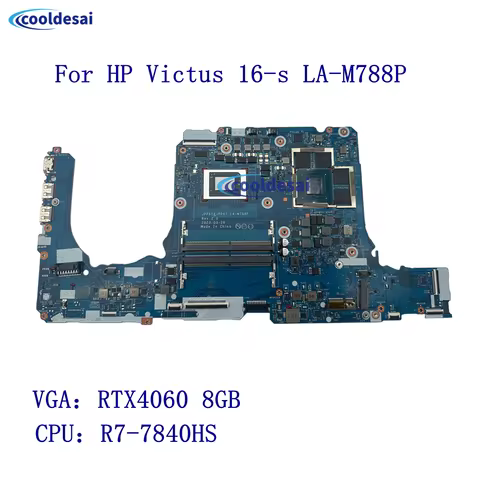 For HP Victus Gaming 16-s 16-XD 16-s1047nr Laptop Motherboard TPN-C170 LA-M788P Ryzen 7-7840HS CPU R
