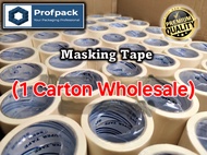 📦 1 Box MASKING TAPE _ 20 Yards (12mm/18mm/24mm/36mm/48mm/72mm) Directly Factory Wholesales Price