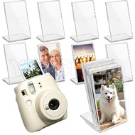 6 Pack 2x3inch Acrylic Picture Frames Clear Instant Photo Display Stand for Fujifilm Instax 12 11 9 