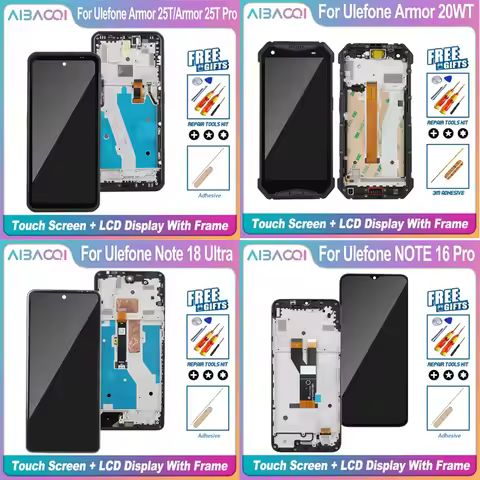 New Touch Screen + LCD Display + Frame Assembly Replacement For Ulefone Armor 25T Pro Armor 25WT Not